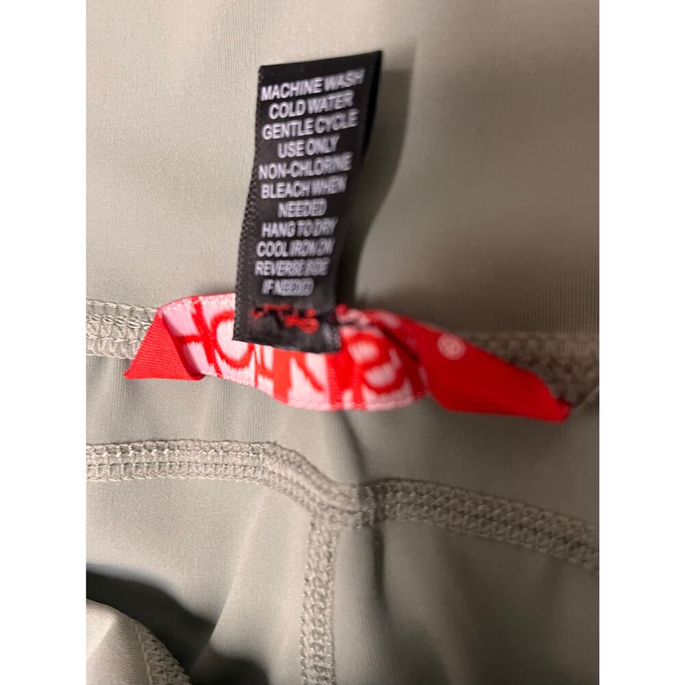 Hot Kiss Sage Green Flare Leggings High Waist Yoga Pants Y2K Large Gym Lounge - Picture 5 of 8